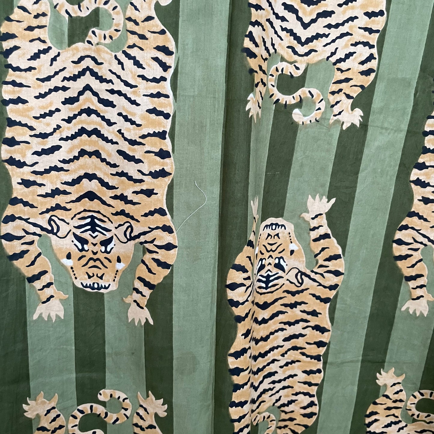 Cotton Kimono - Green Tiger