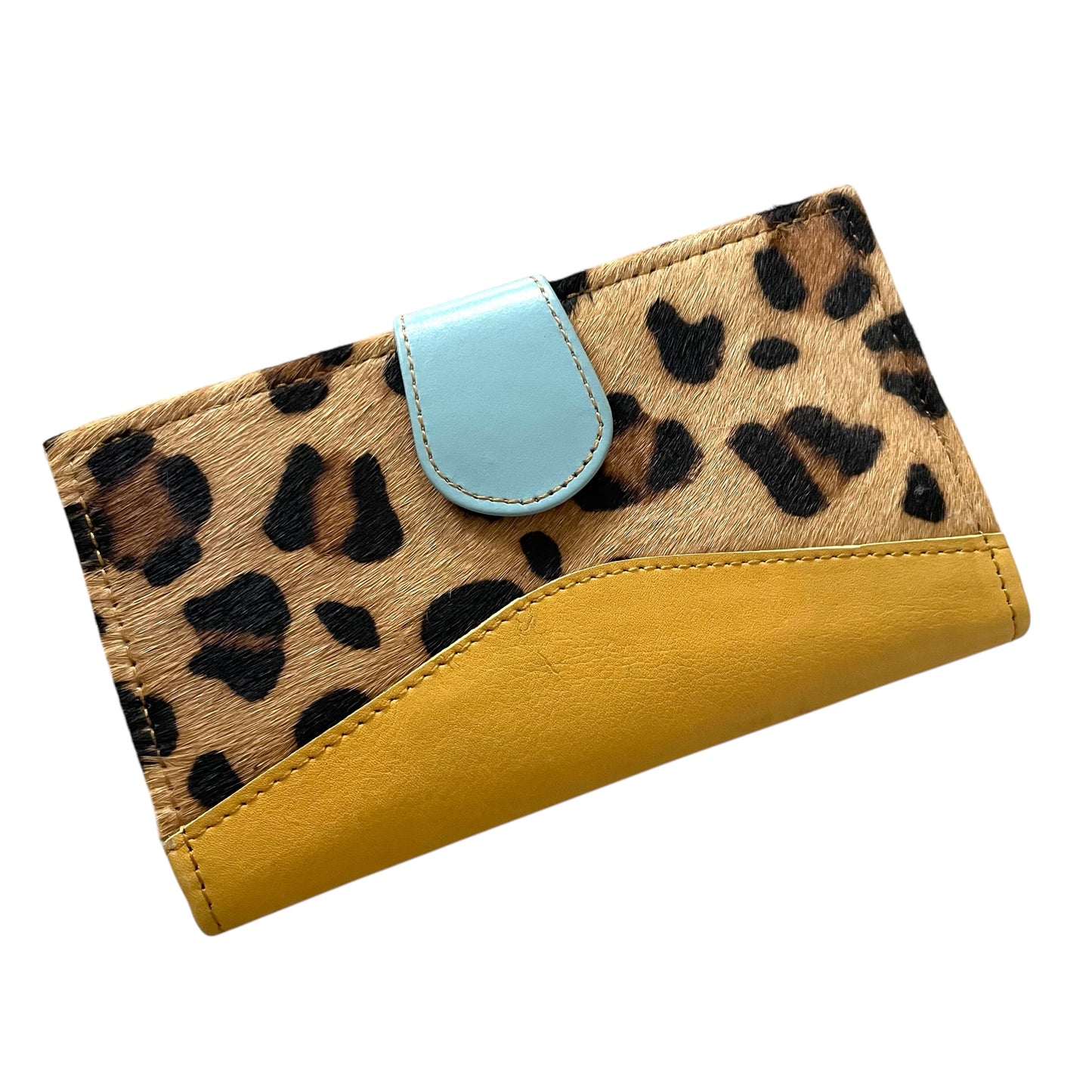 Mia Wallet - Leopard Mustard