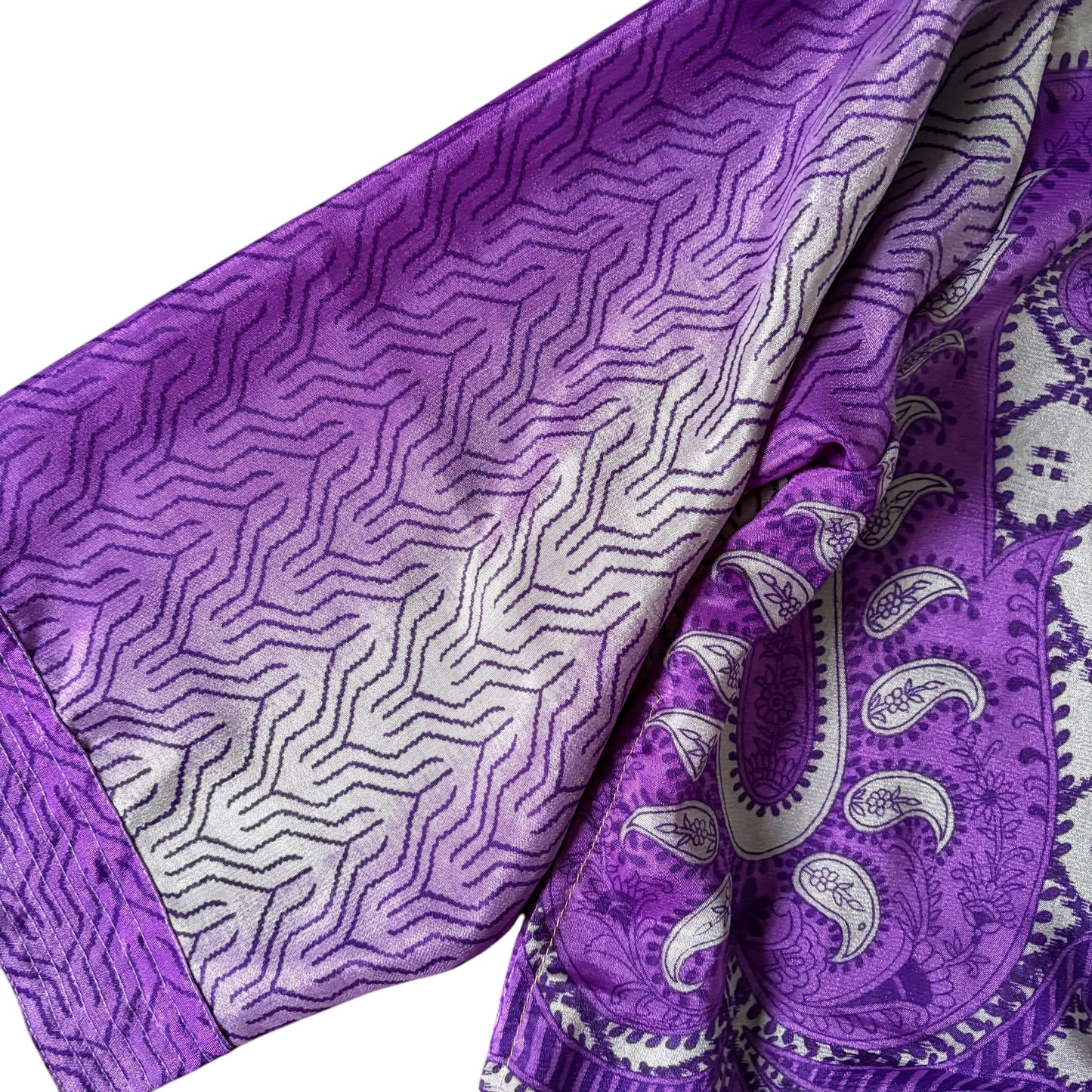 Short Recycled Silk - Kimono