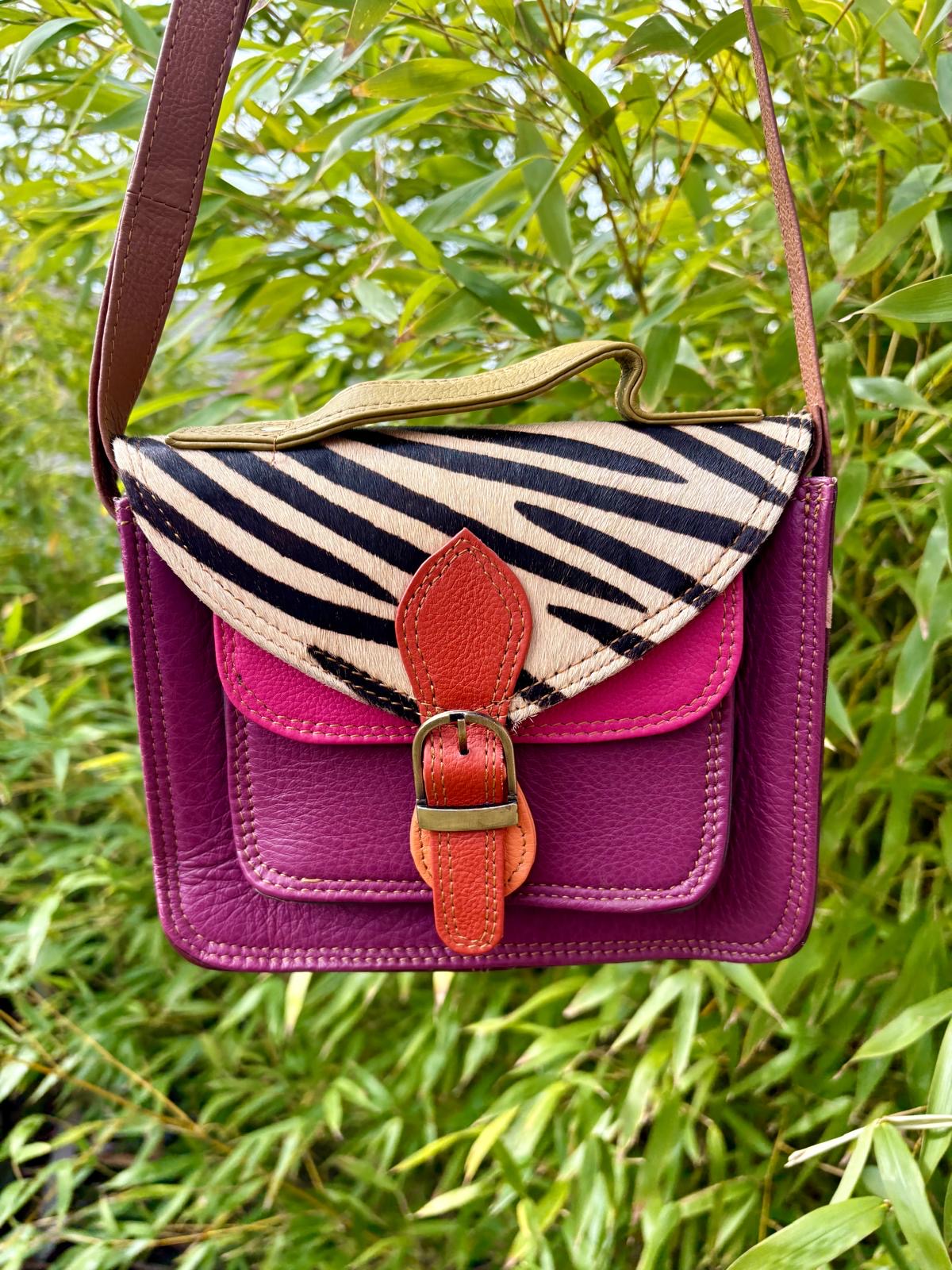 Fern Zebra - Plum
