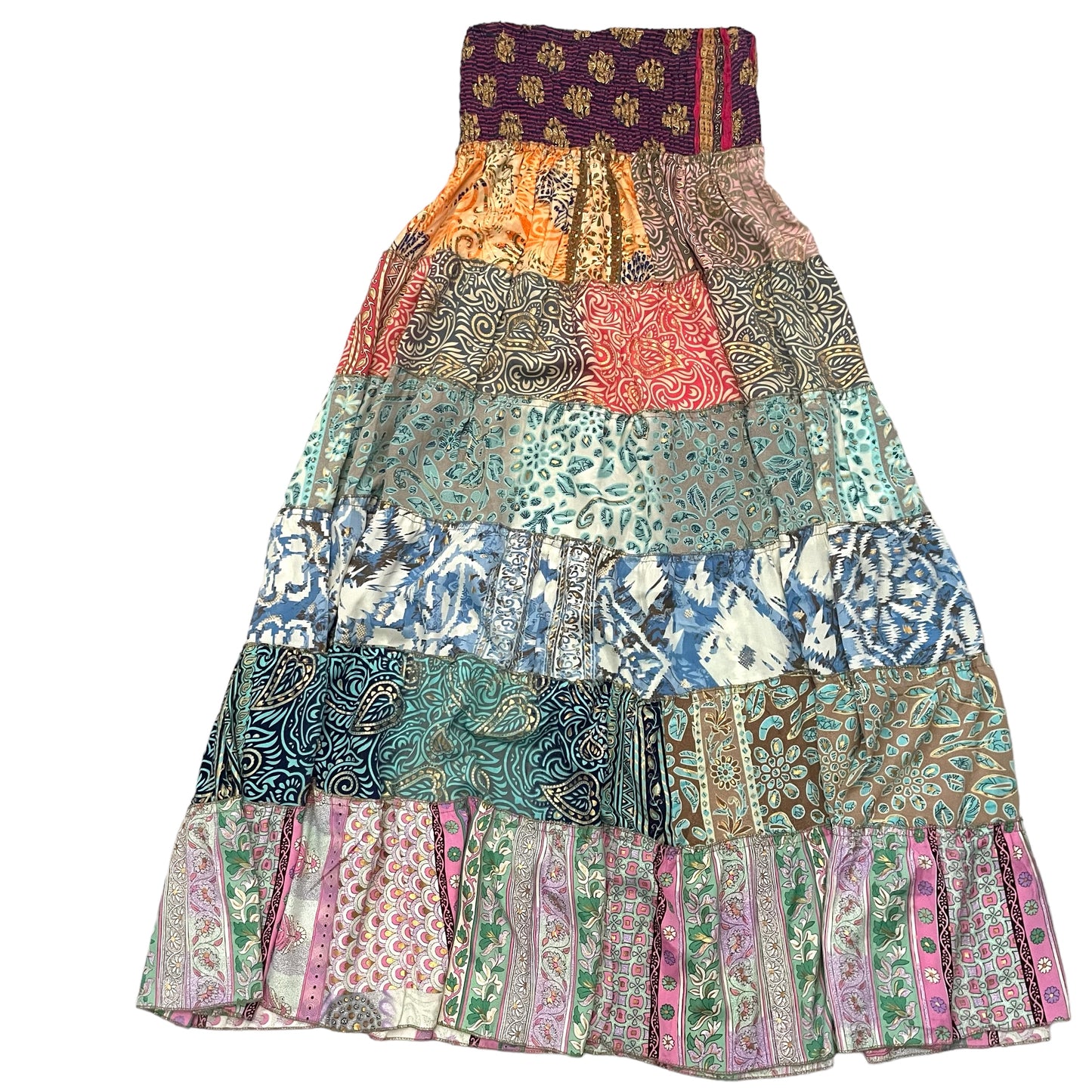 Silk Skirt / Dress - Free size fits up to a size 14