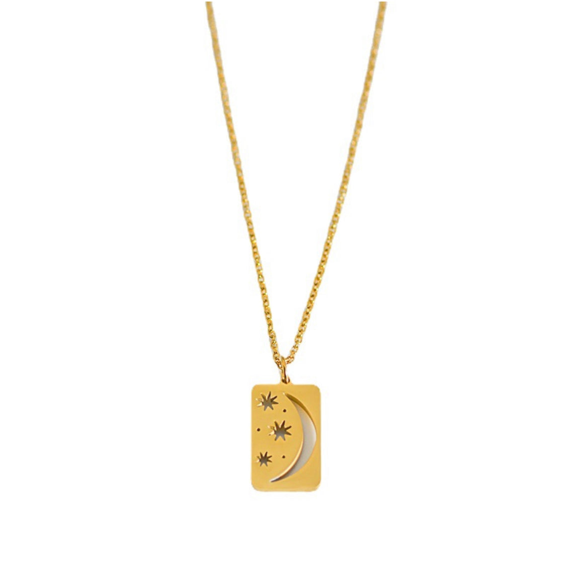 Necklace - Star and Moon