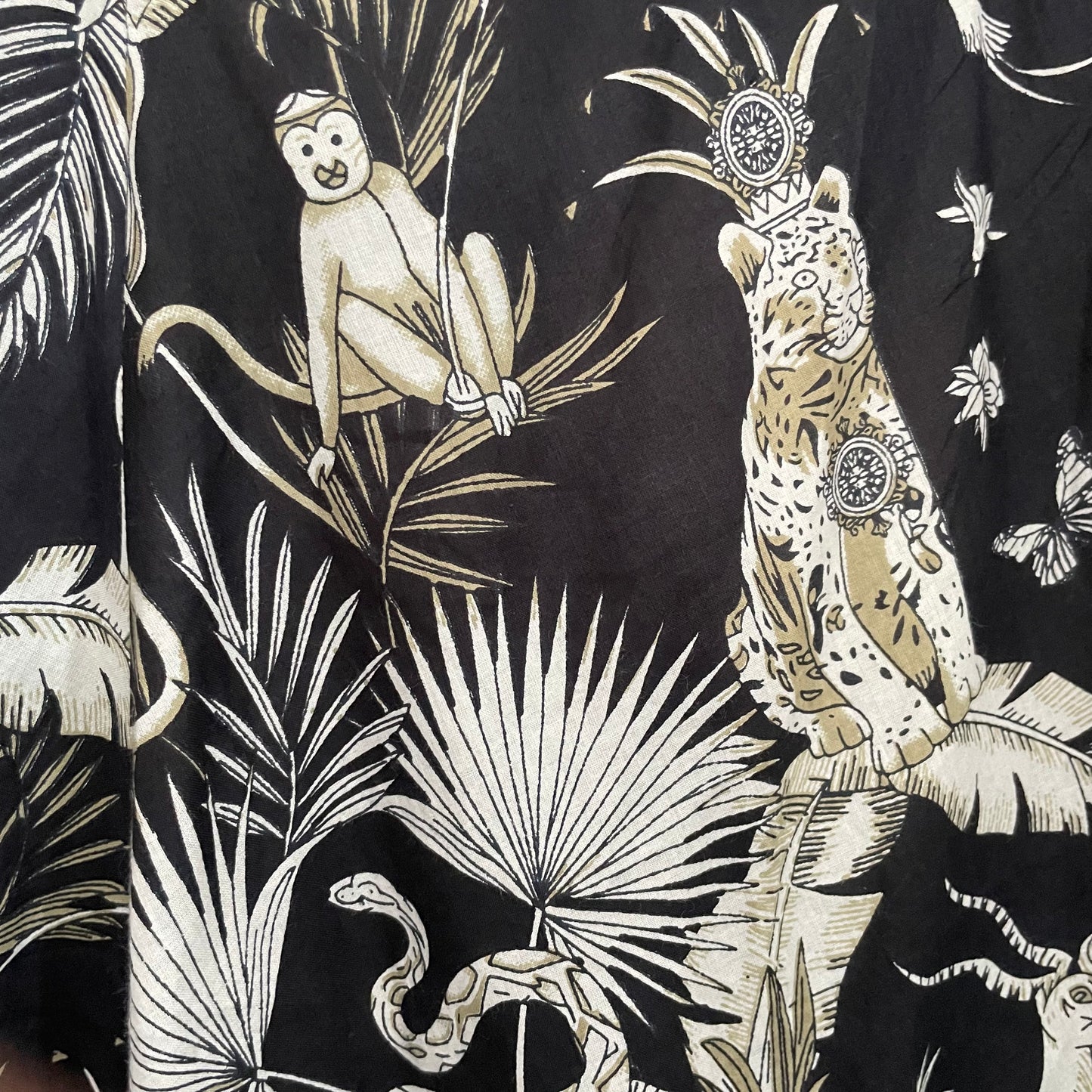 Cotton V Neck Dress - Regal Tiger size Large