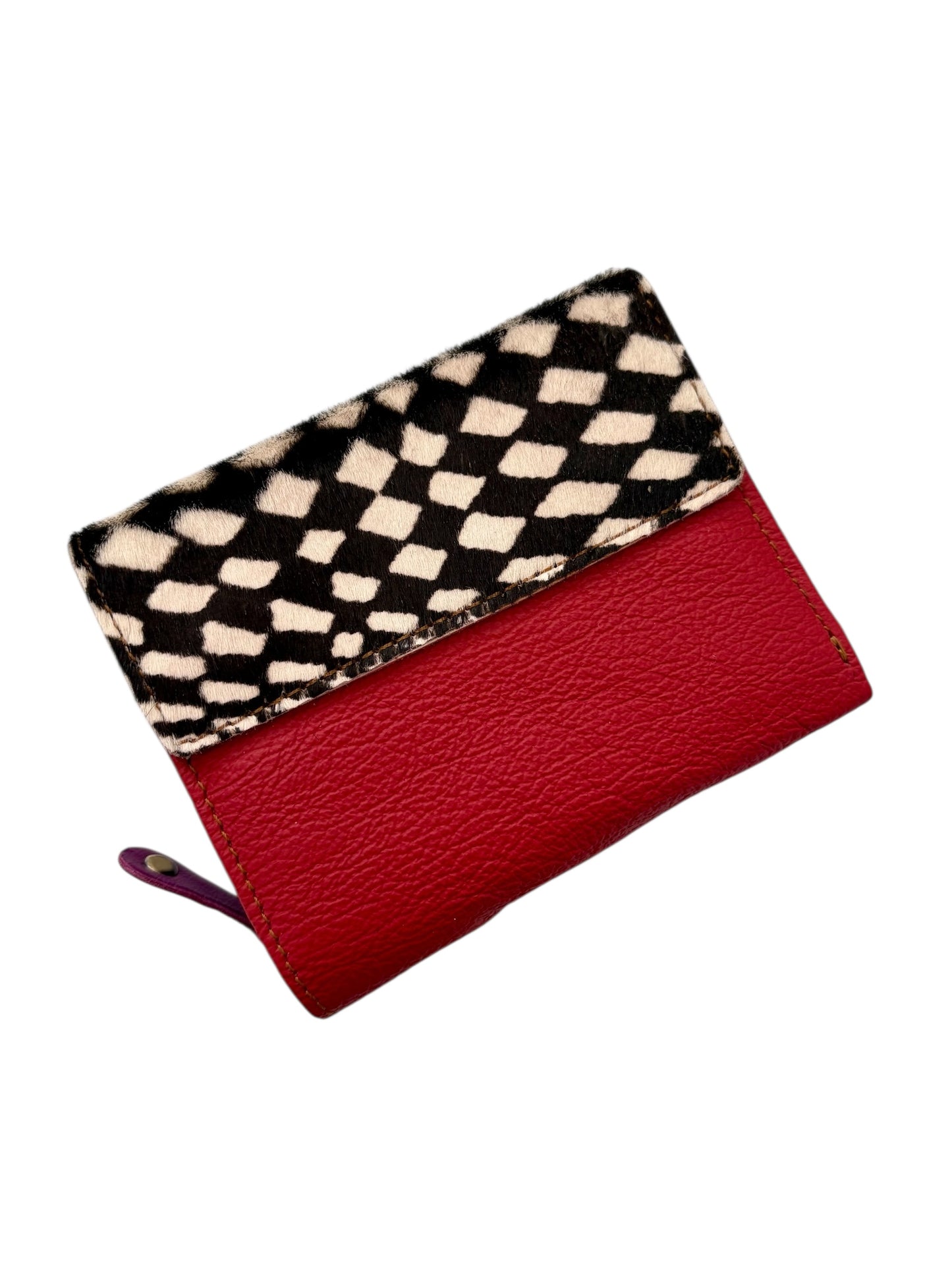 Lucia Purse - Red Geo Print