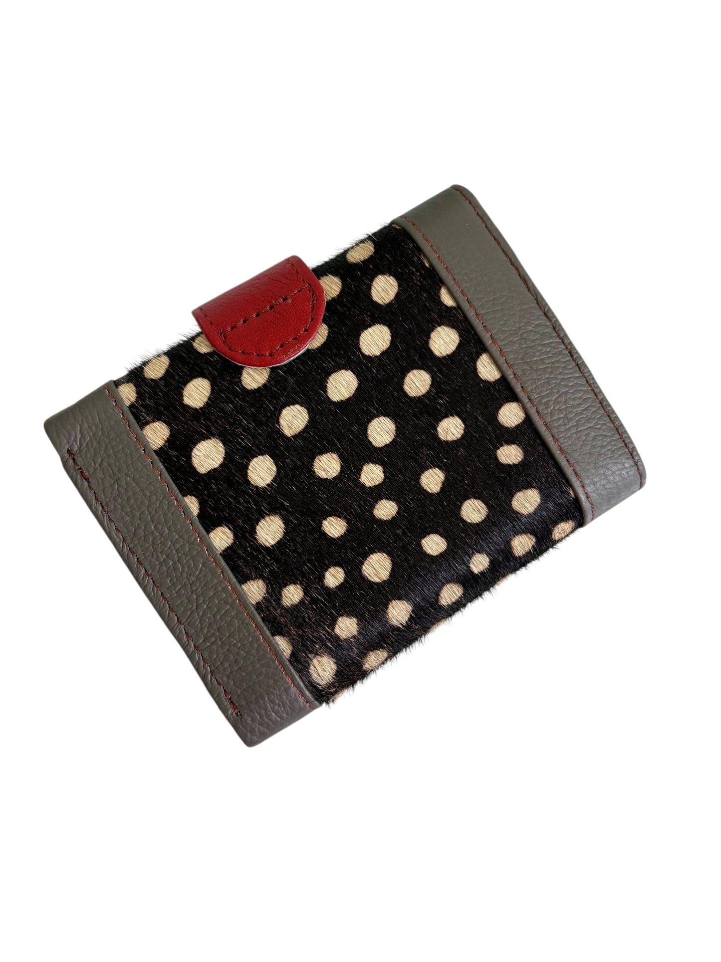 Amber Wallet Purse - Spotty Grey