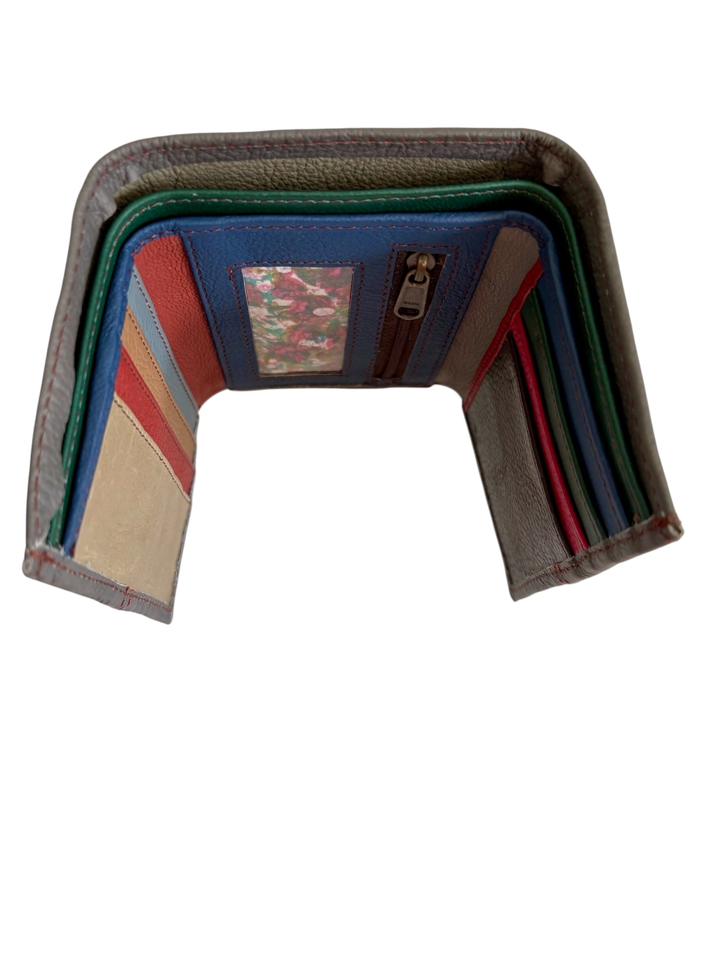 Amber Wallet Purse - Spotty Grey