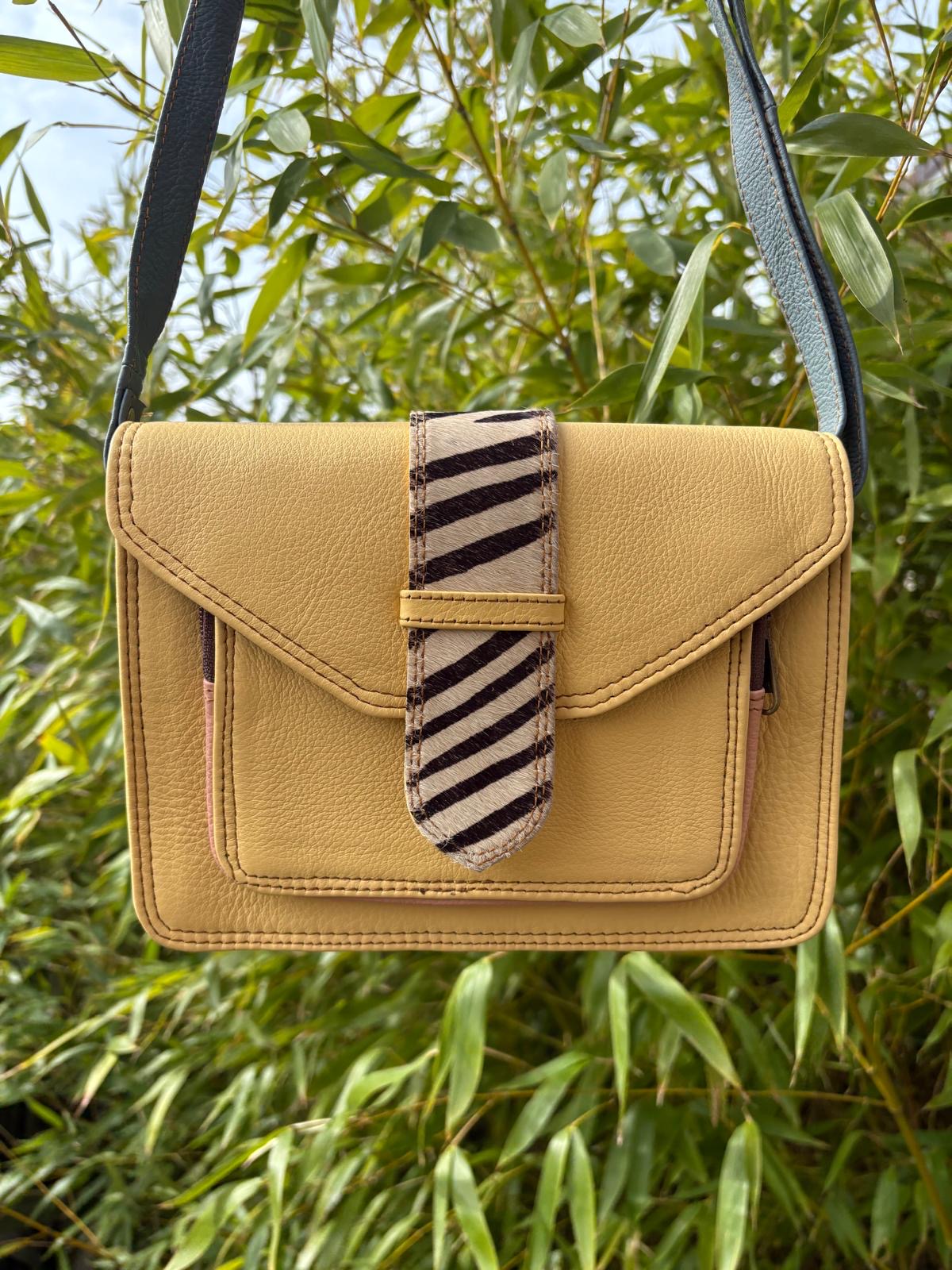Rosie - Yellow Zebra Print