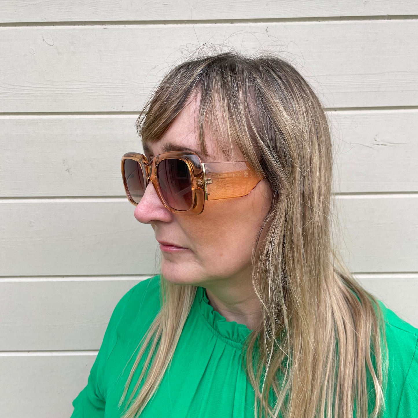 Recycled Plastic Sunglasses - Carmel caramel