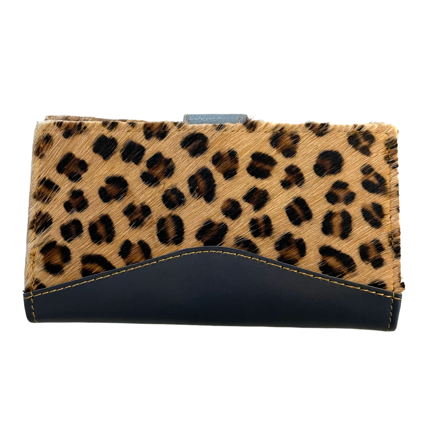 Mia Wallet Leopard - Navy