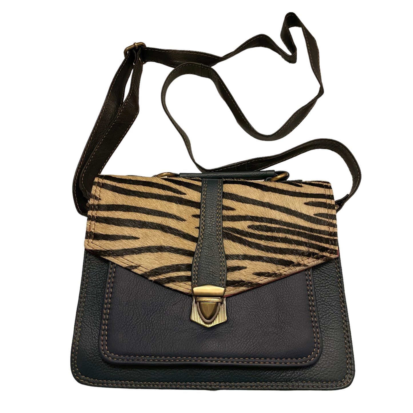 Macey Zebra - Navy