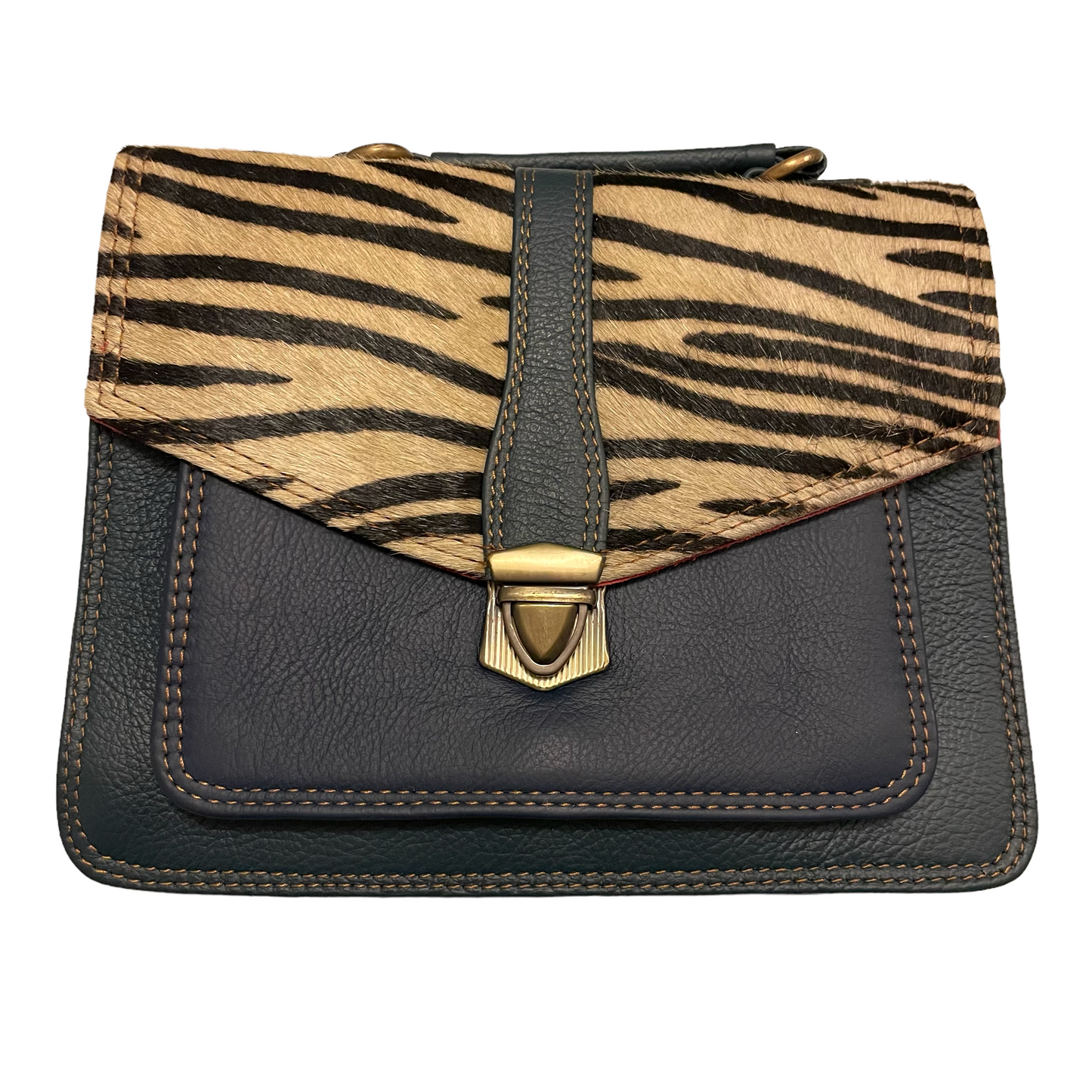 Macey Zebra - Navy