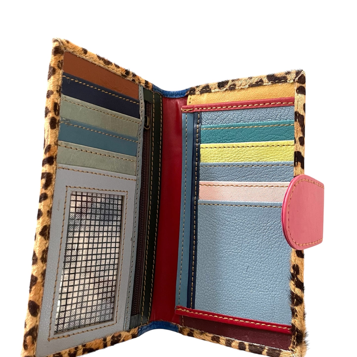 Mia Wallet Leopard - Navy