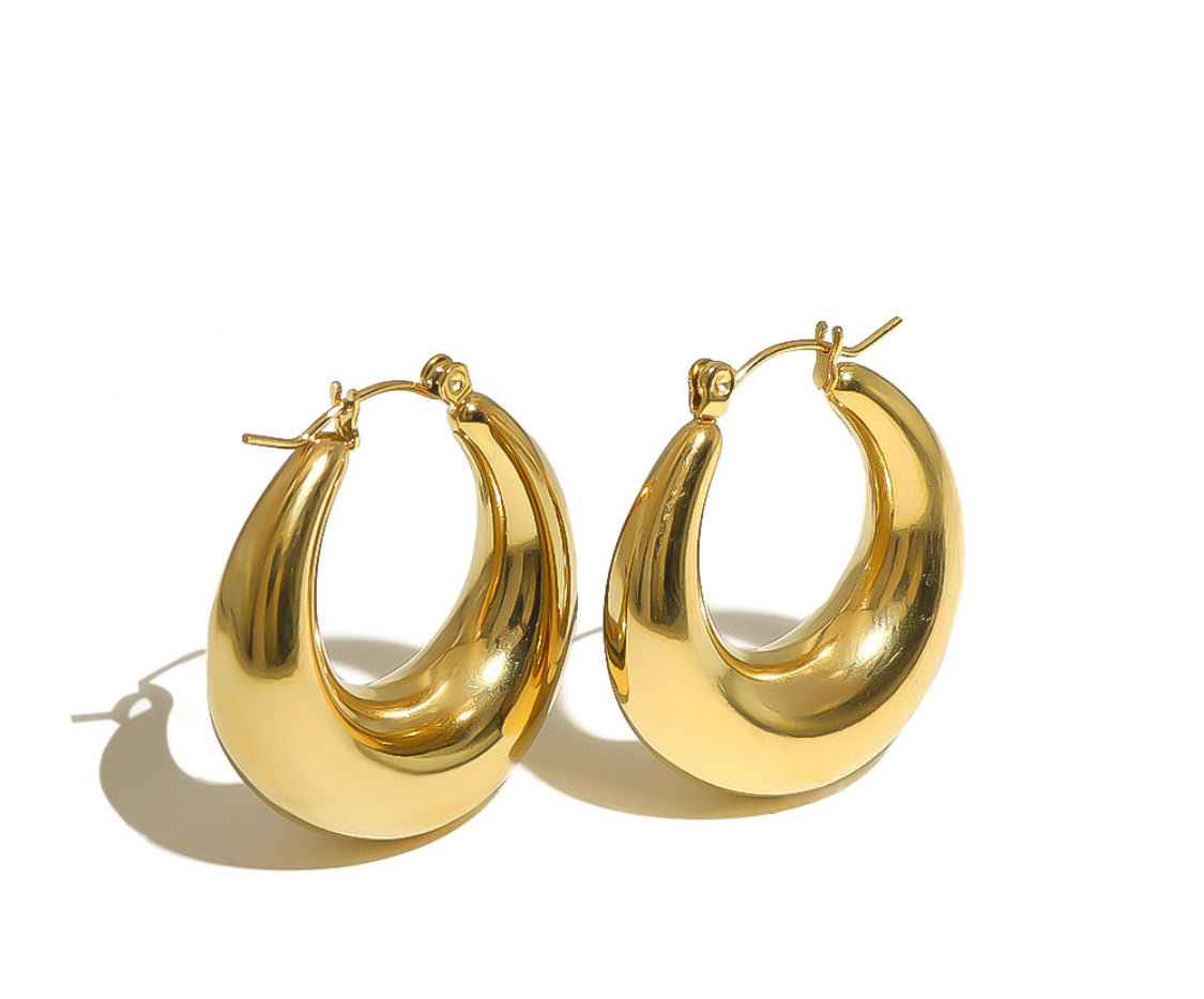 Earrings  - Chunky Hoops