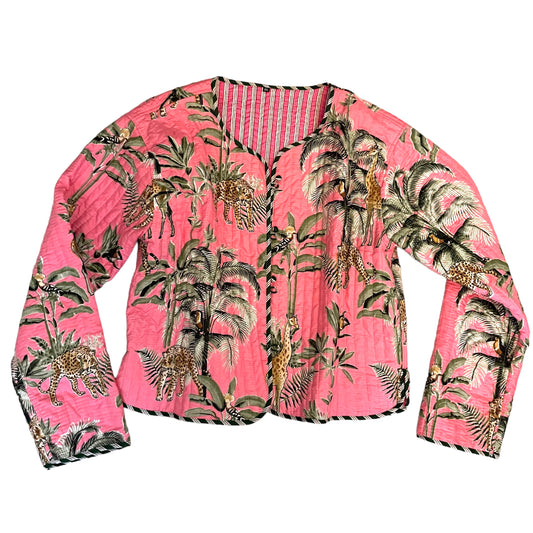 Pink Giraffe - Reversible  Jacket