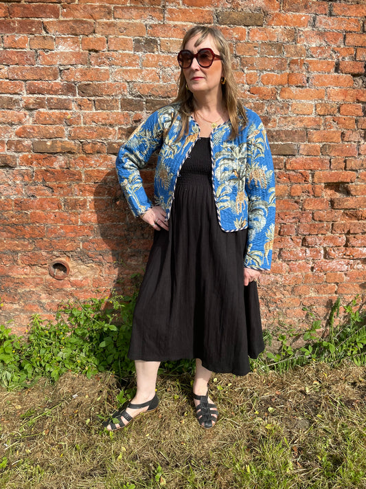 Reversible Quilted Cotton Jacket - Size 14-16