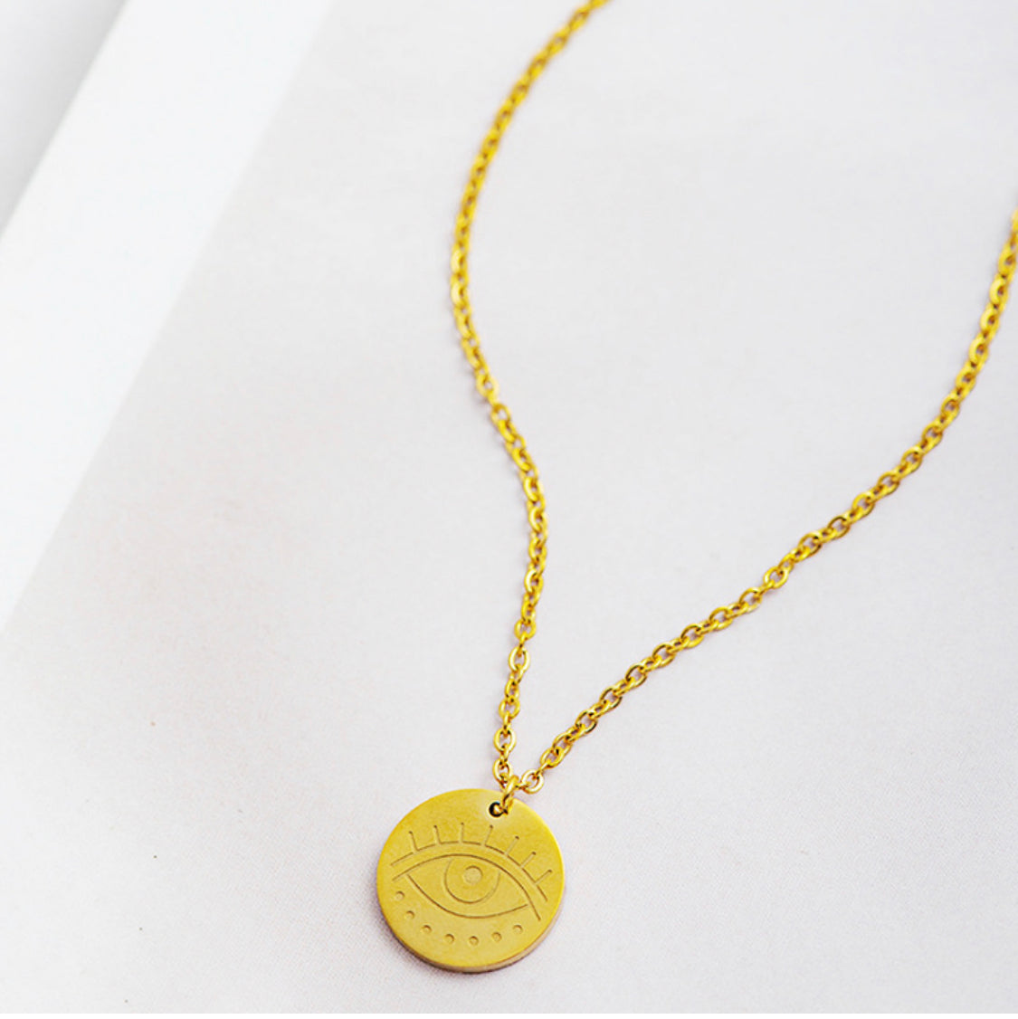 Necklace - Evil Eye Gold