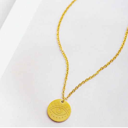 Necklace - Evil Eye Gold