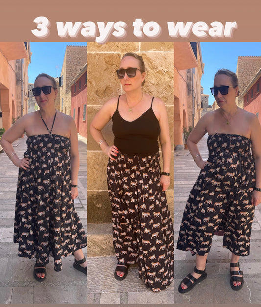 Black Tiger Skirt & Dress -  Size 10-18