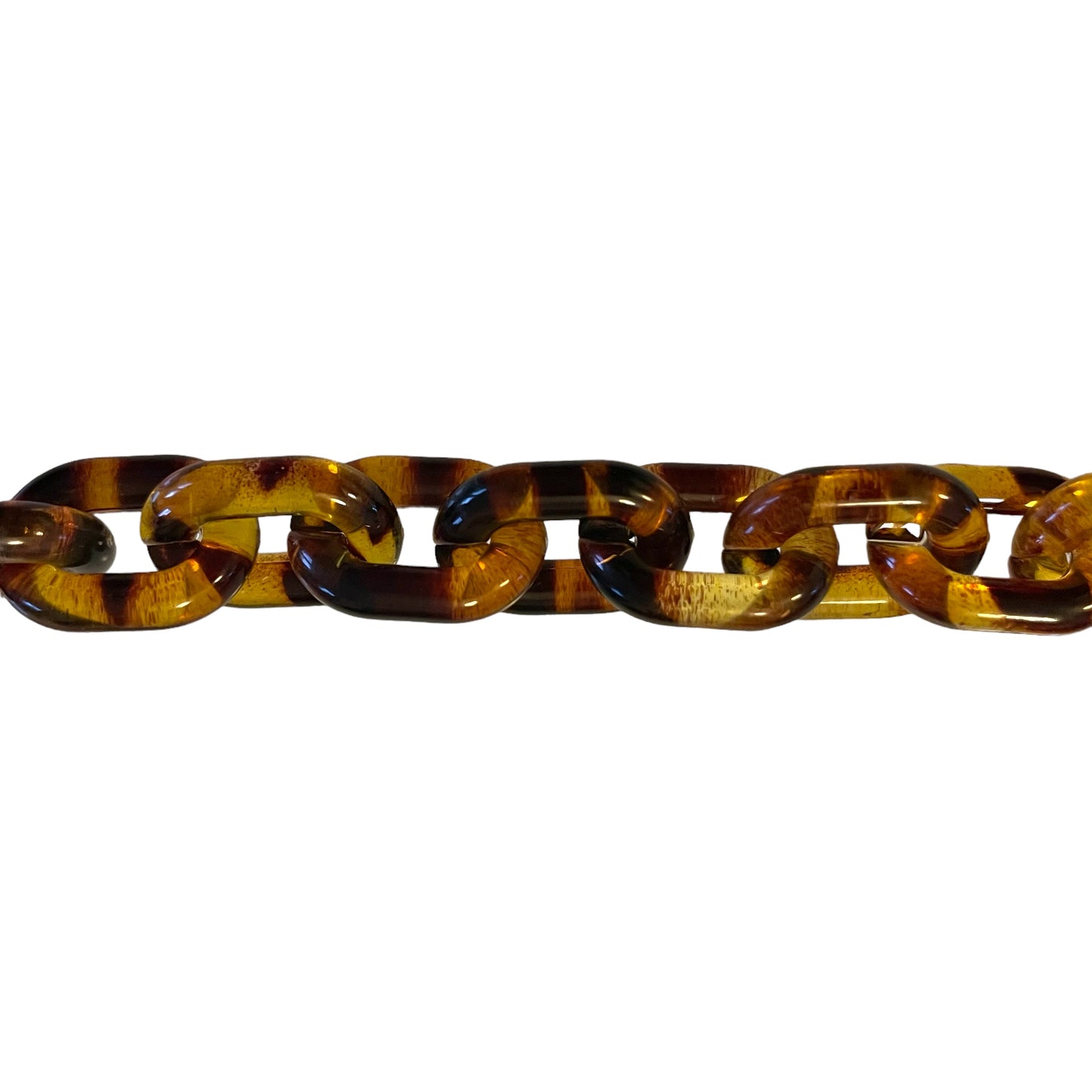 Livvy  - Chunky Recycled Plastic Glasses / Sunglasses Chain - Tortoiseshell