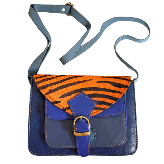 Fern Zebra - Blue