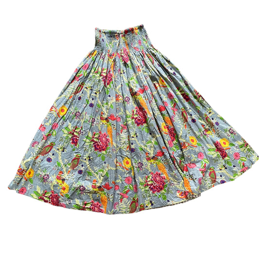 Grey Floral Bird Skirt & Dress -  Size 10-18