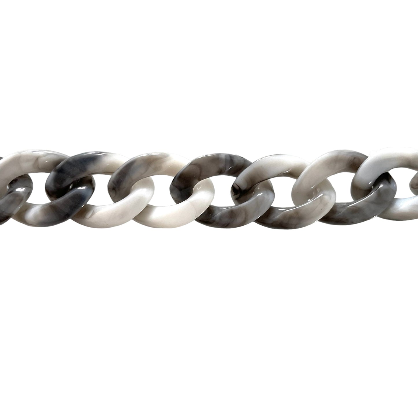 Lilly - Chunky Recycled Plastic Glasses / Sunglasses Chain - Grey Fleck