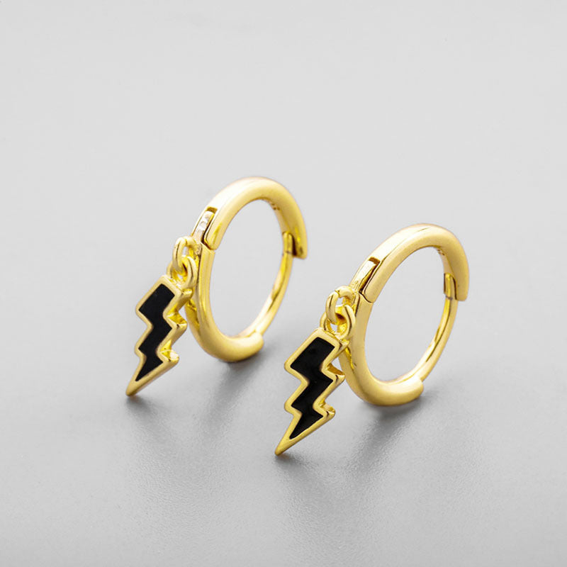 Earrings  - Lightning Bolt Gold