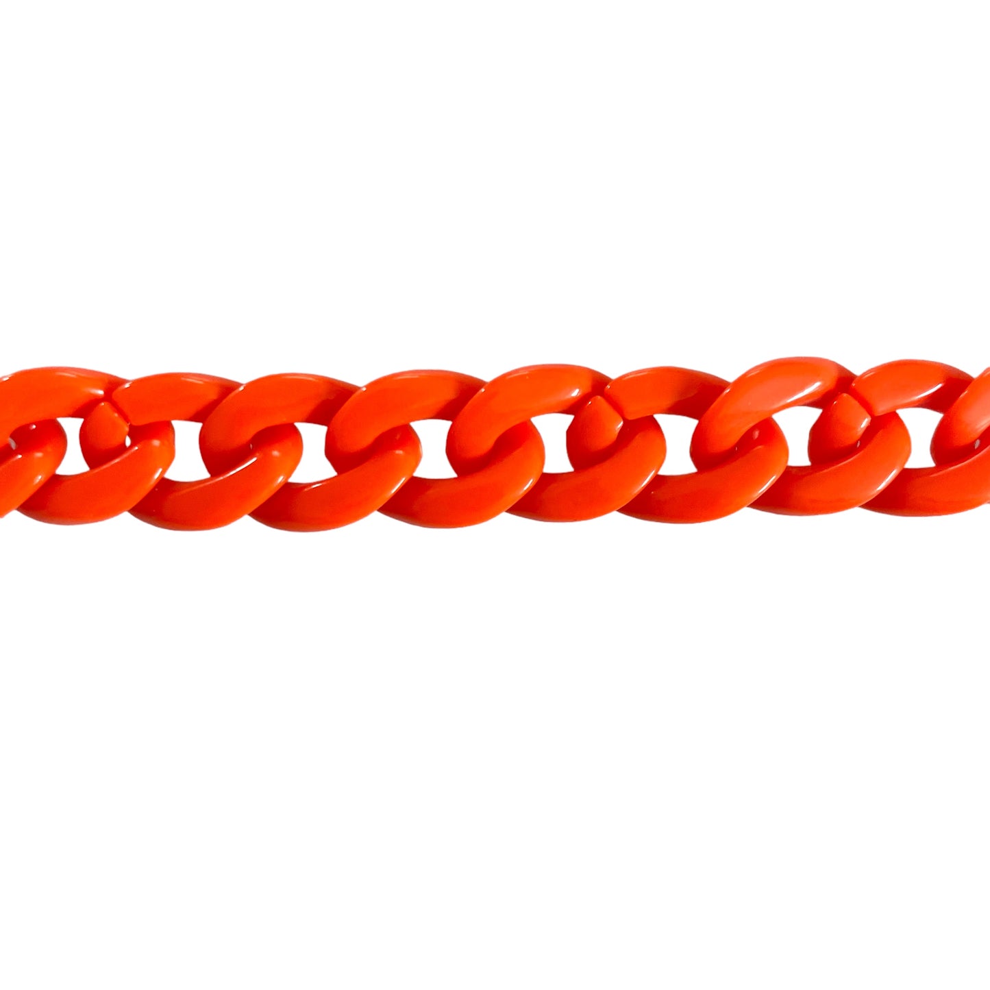 Layla - Recycled   Plastic Glasses / Sunglasses Chain - Orange