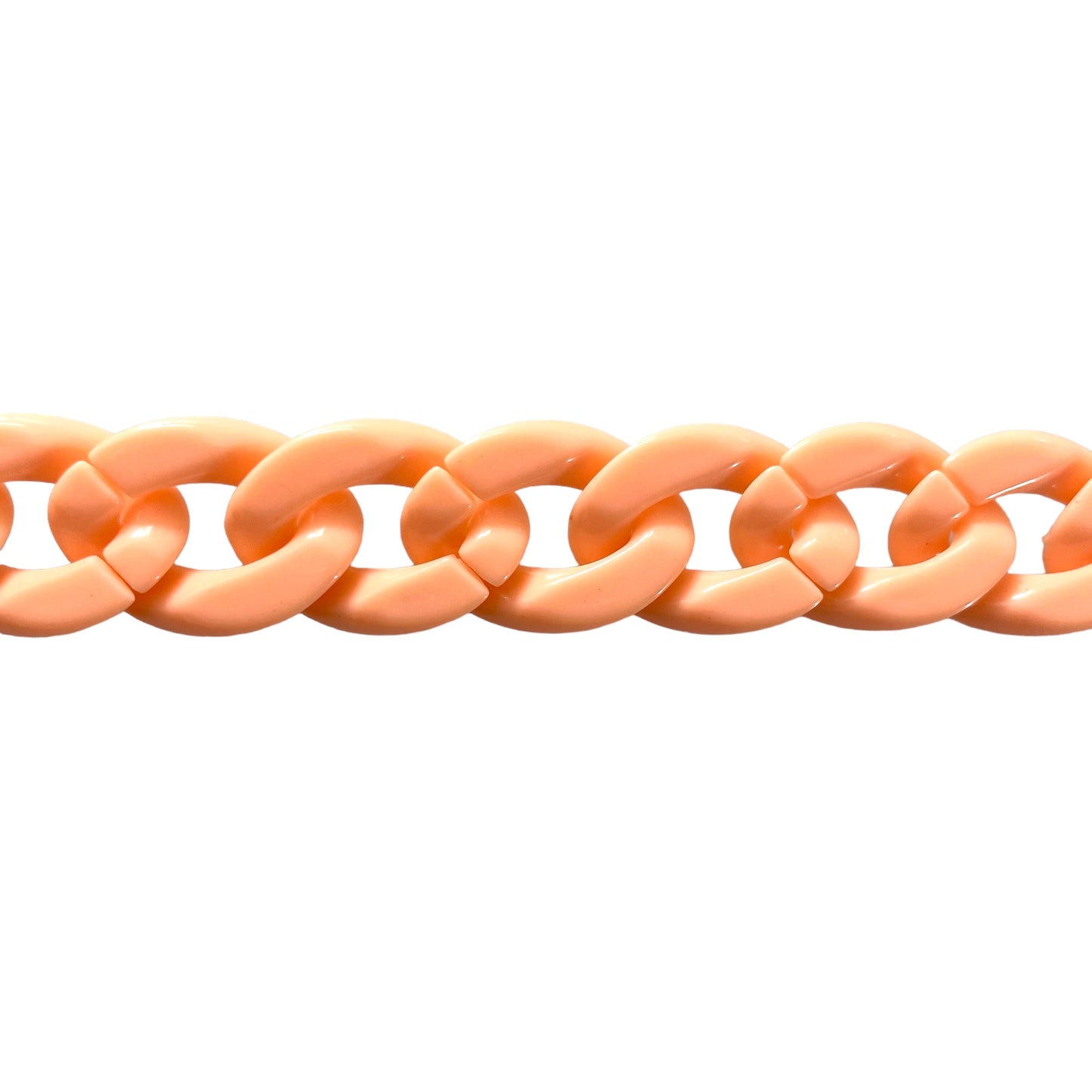 Lilly - Chunky Recycled Plastic Glasses / Sunglasses Chain Coral Peach