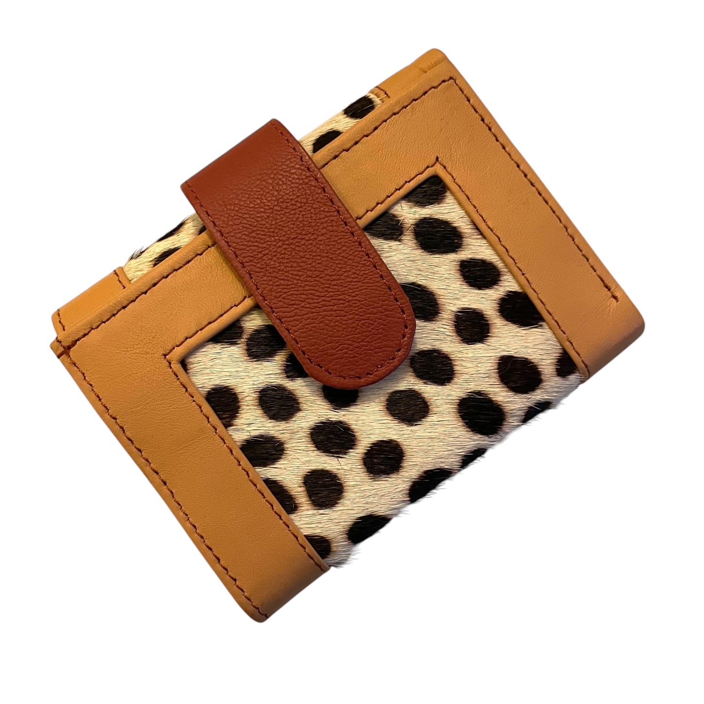 Amber Wallet  Purse  - Yellow Spot