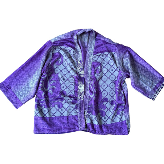 Short Recycled Silk - Kimono