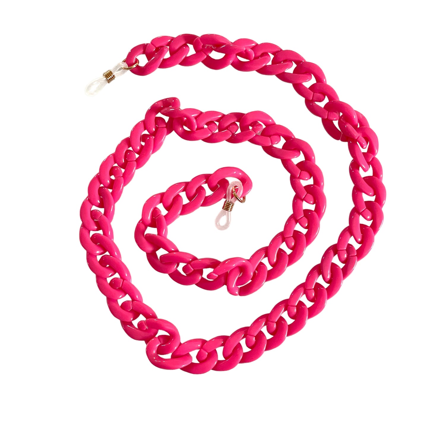 Layla - Recycled   Plastic Glasses / Sunglasses Chain - Pink