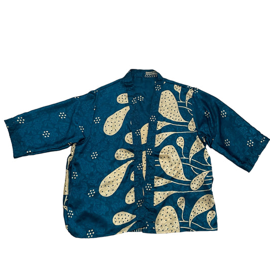 Short Recycled Silk - Kimono