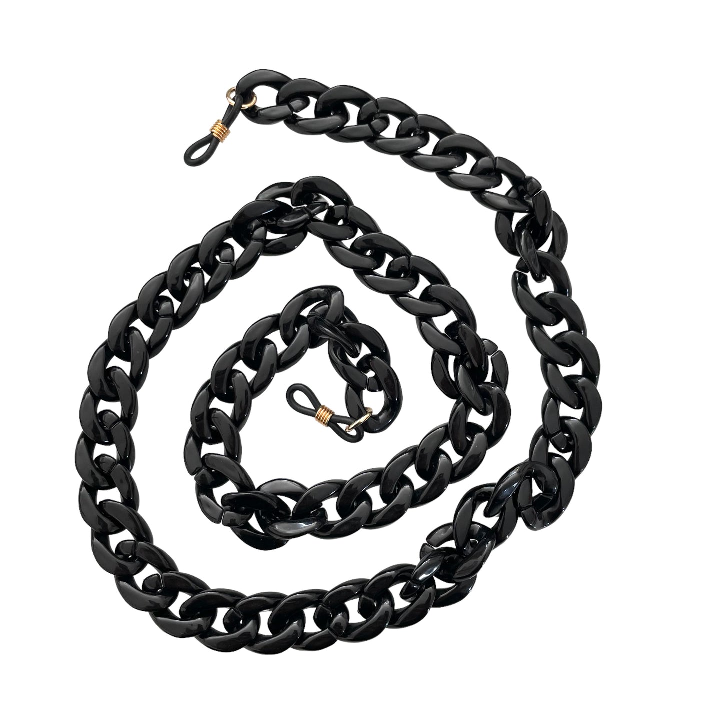 Layla - Recycled Plastic Glasses / Sunglasses Chain - Black
