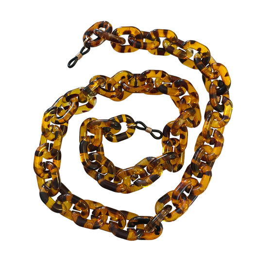 Lara  -Recycled Plastic Glasses / Sunglasses Chain - Tortoiseshell