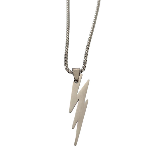 Necklace - Lightning Silver