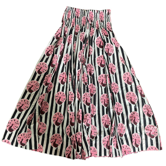 Cotton Peacock Stripe Skirt & Dress -  Size 10-18