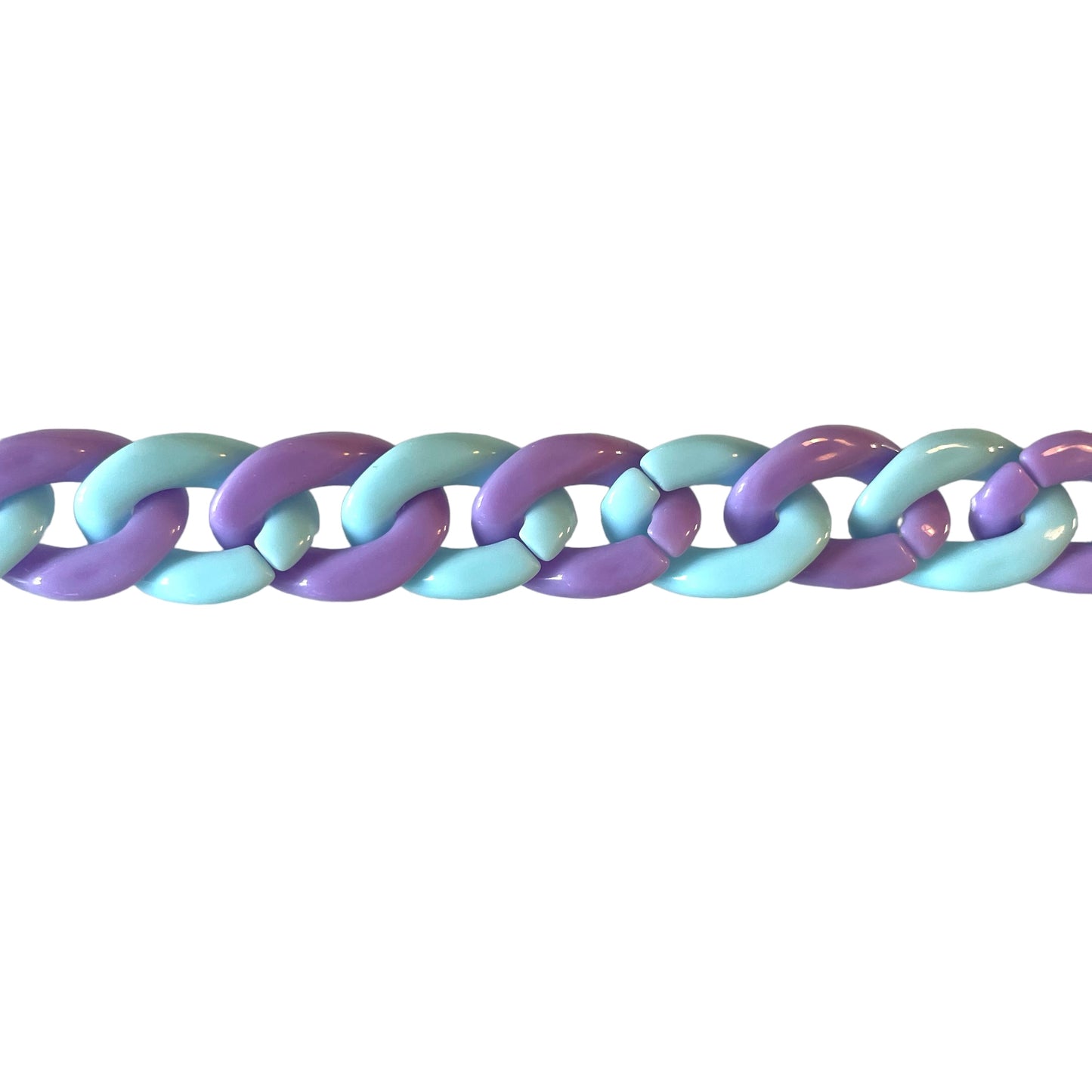 Layla - Recycled   Plastic Glasses / Sunglasses Chain - Blue & lilac