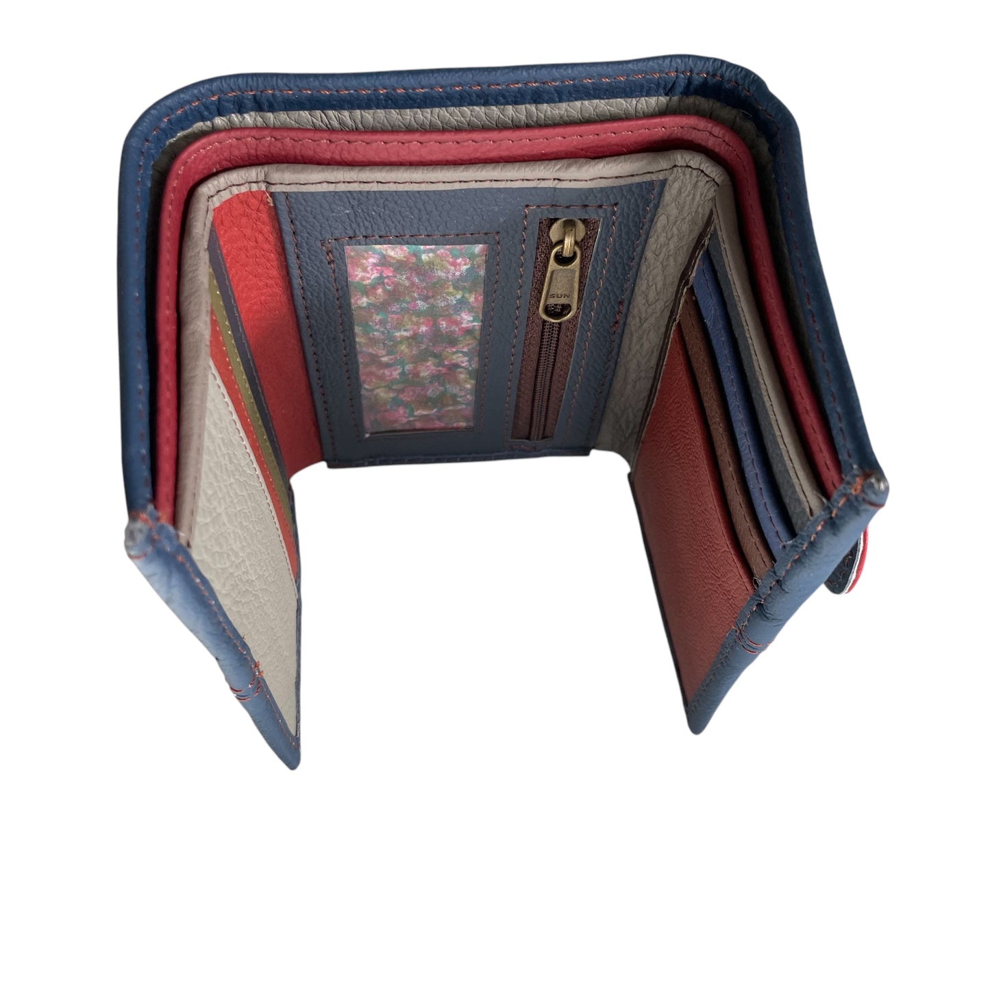 Amber Wallet Purse  - Leopard Blue