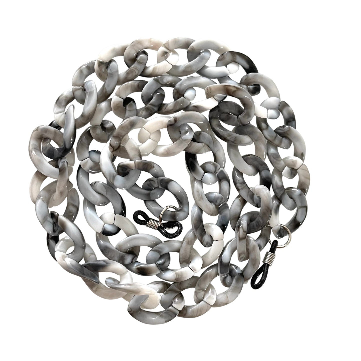 Lilly - Chunky Recycled Plastic Glasses / Sunglasses Chain - Grey Fleck