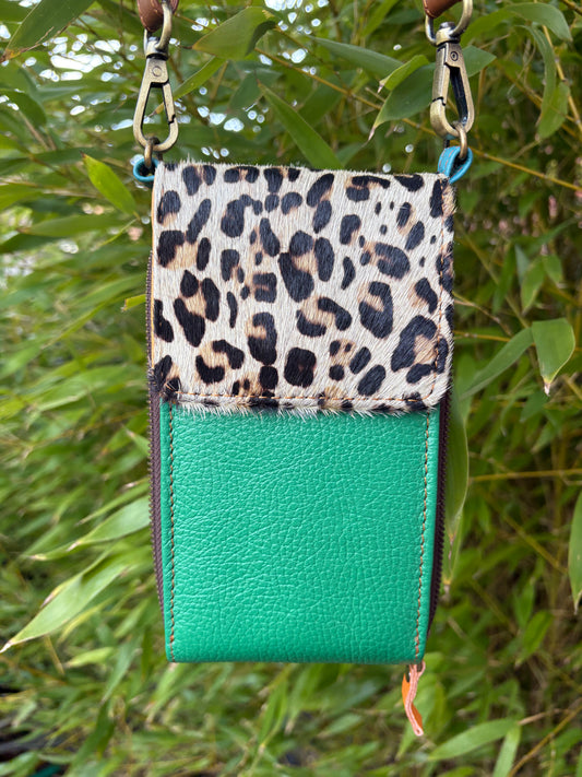 Phoebe -  Recycled leather Phone Bag