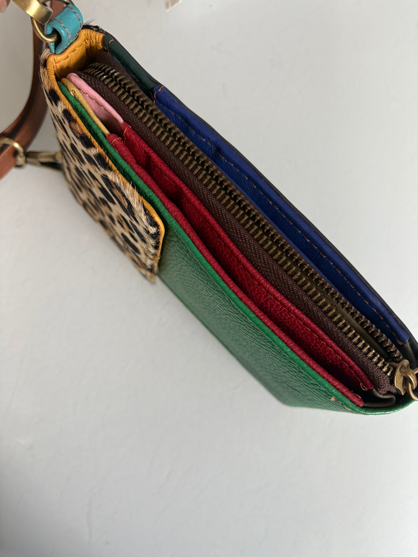Phoebe -  Recycled leather Phone Bag