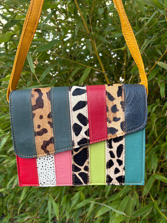 Roisin -  Multi Coloured Leopard Print