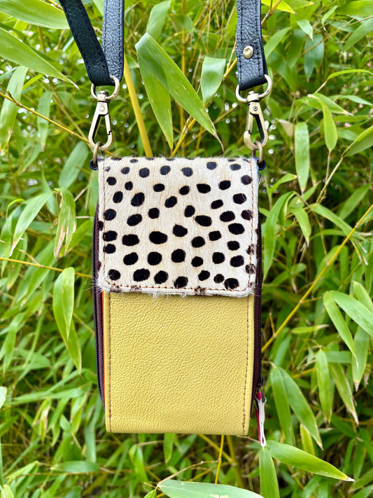 Phoebe -  Recycled leather Phone Bag
