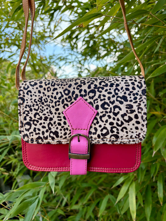Millie  - Pink Leopard Print