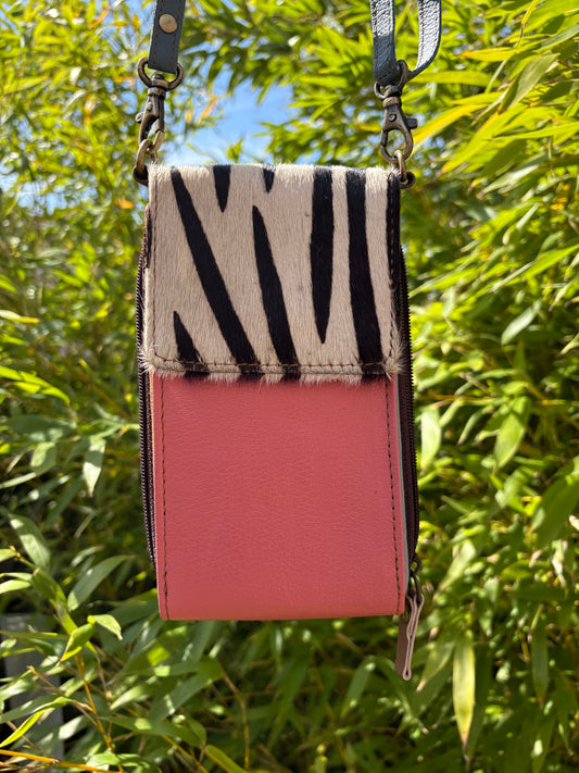 Phoebe -  Recycled leather Phone Bag