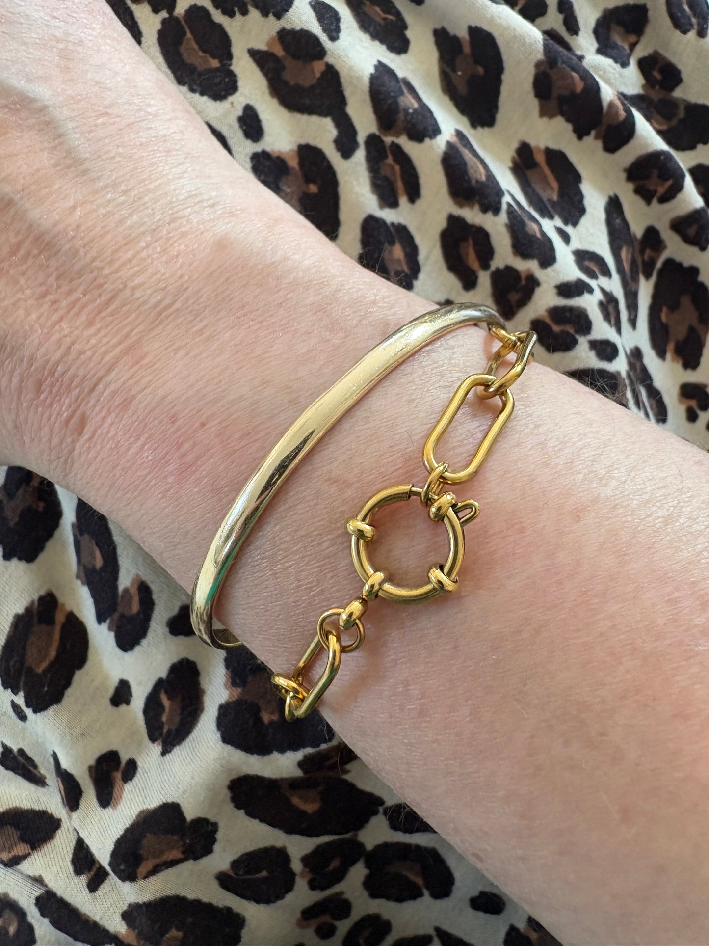 Carla Chunky Charm  - Gold Bracelet