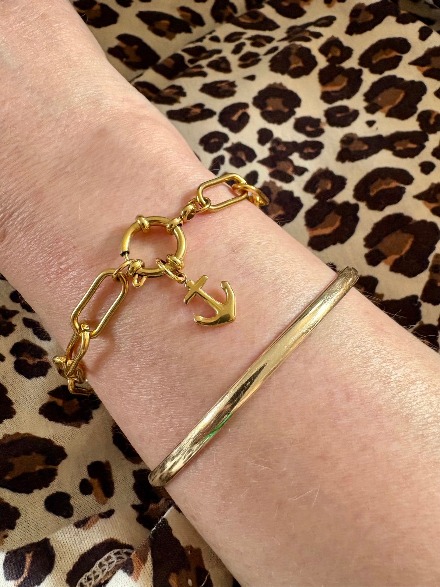 Carla Chunky Charm  - Gold Bracelet