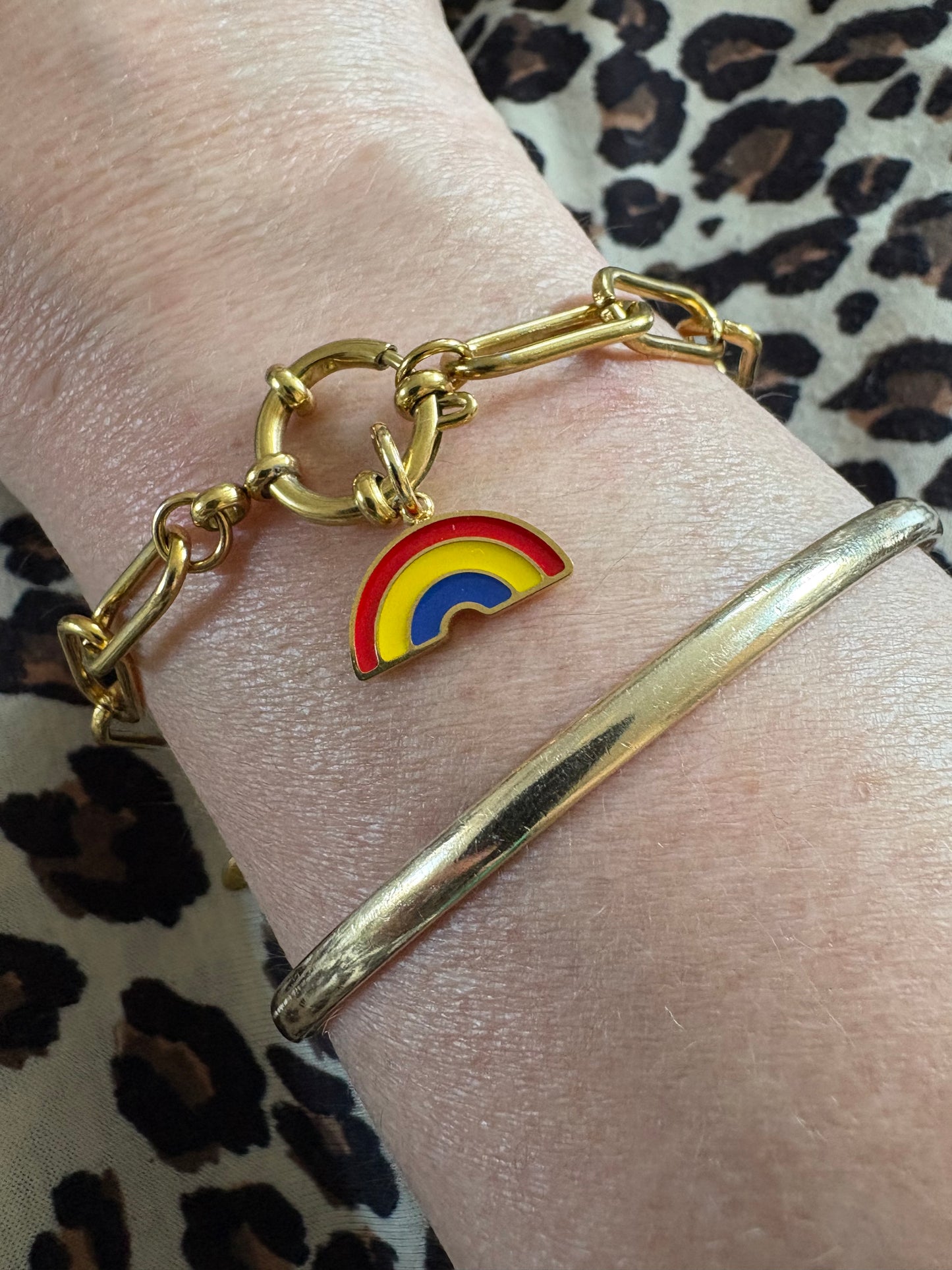 Carla Chunky Charm  - Gold Bracelet