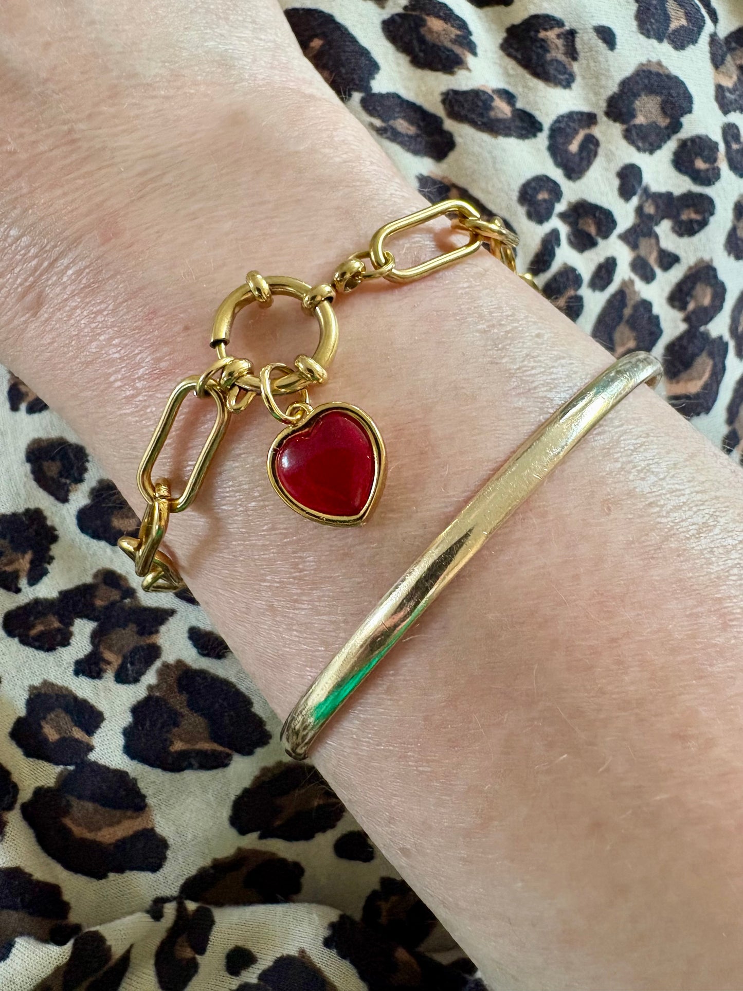 Carla Chunky Charm  - Gold Bracelet